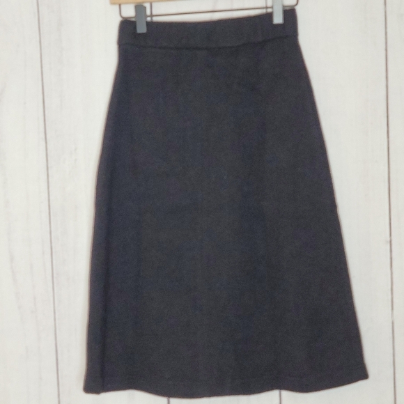 Few Moda New York A line Accent Button Knee‎ Length Knit Winter Skirt Sz M - Picture 4 of 10